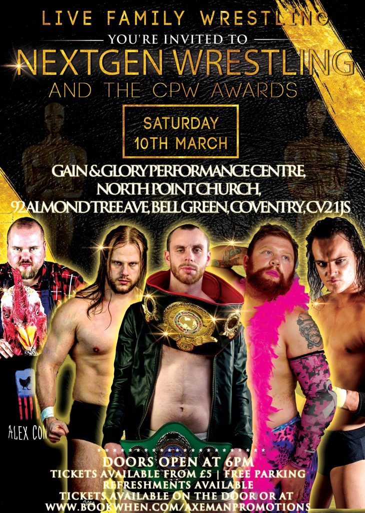 NextGen Wrestling Live & The CPW Awards Results Coventry Pro Wrestling