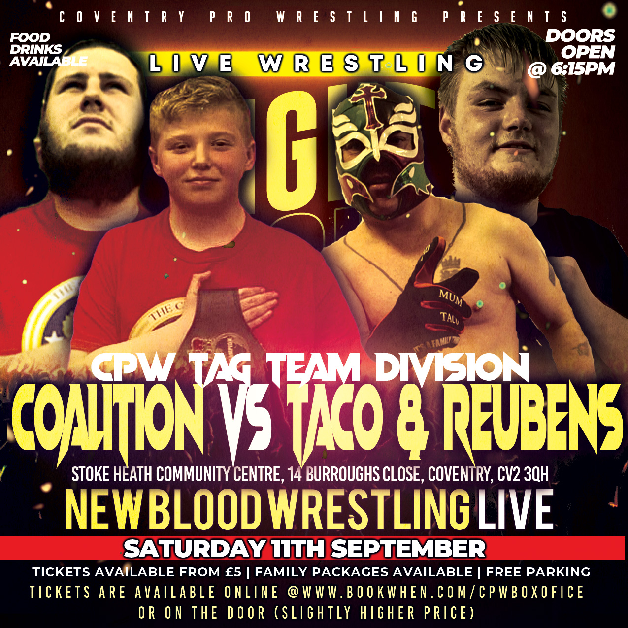 NEW BLOOD WRESTLING LIVE!!! - Coventry Pro Wrestling